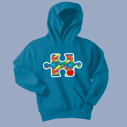 Youth - Puzzle Piece Hoodie - Autism Awareness Thumbnail