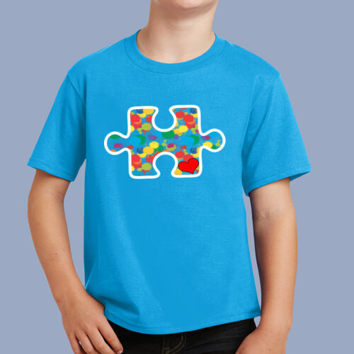 Youth - Puzzle Piece T-Shirt - Autism Awareness Thumbnail
