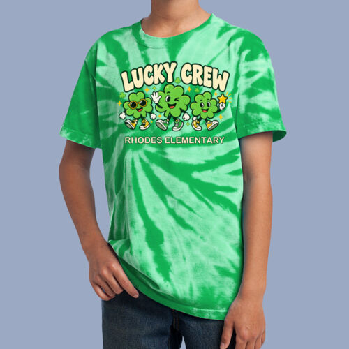 Youth Tie Dye T-Shirt - St. Patrick's - Lucky Crew Thumbnail