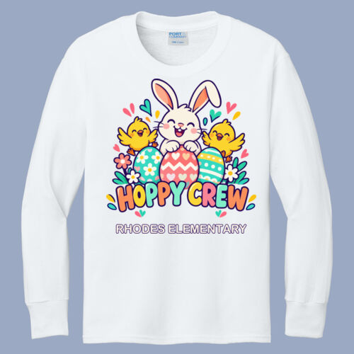Youth Long Sleeve Shirt - Easter - Hoppy Crew Thumbnail