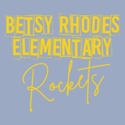 Betsy Rhodes Elementary Rockets in Cursive Yellow Thumbnail